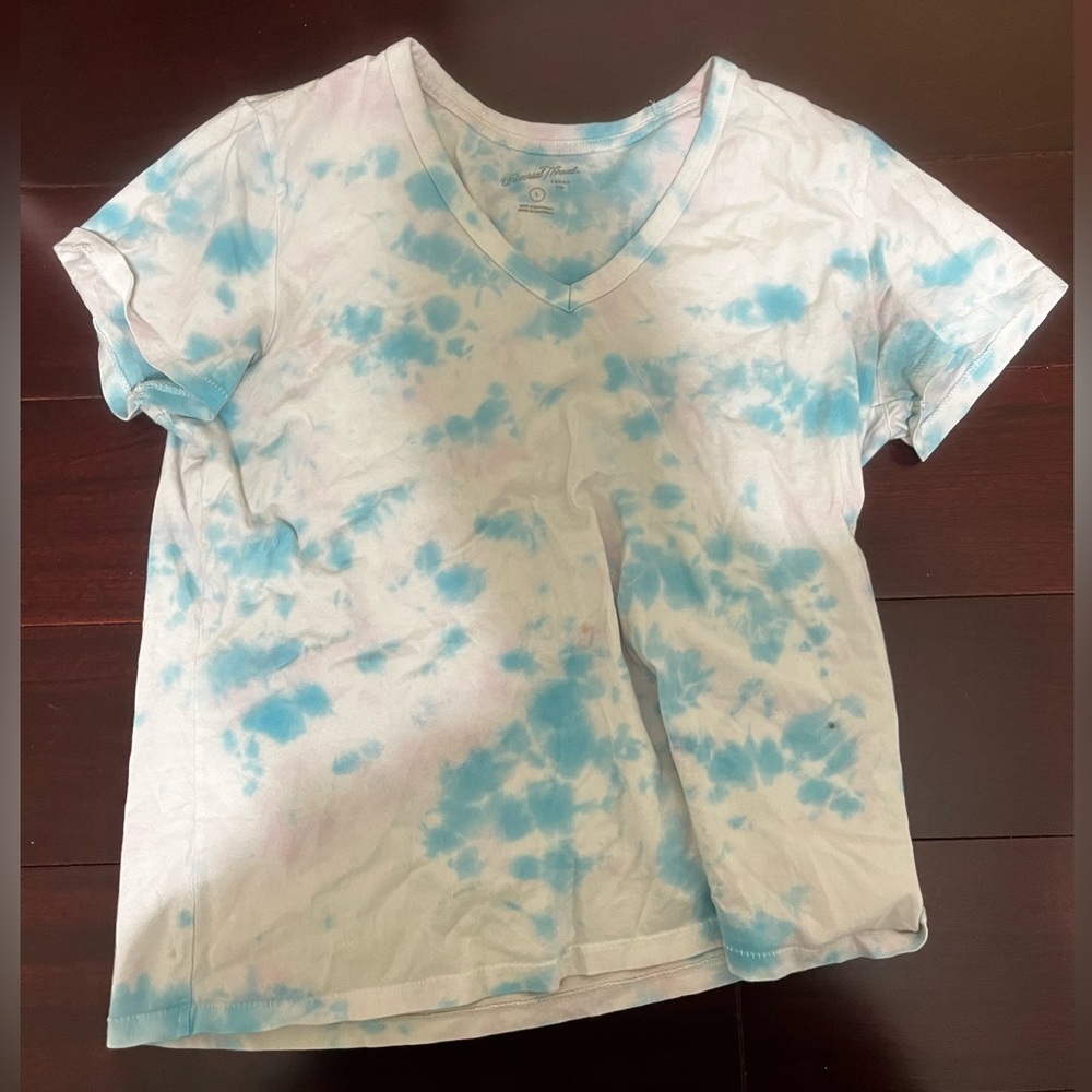 Tie Dyed White Tee